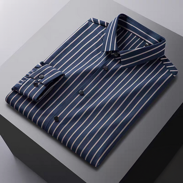 Midnight Pinstripe Axis Formal Shirt