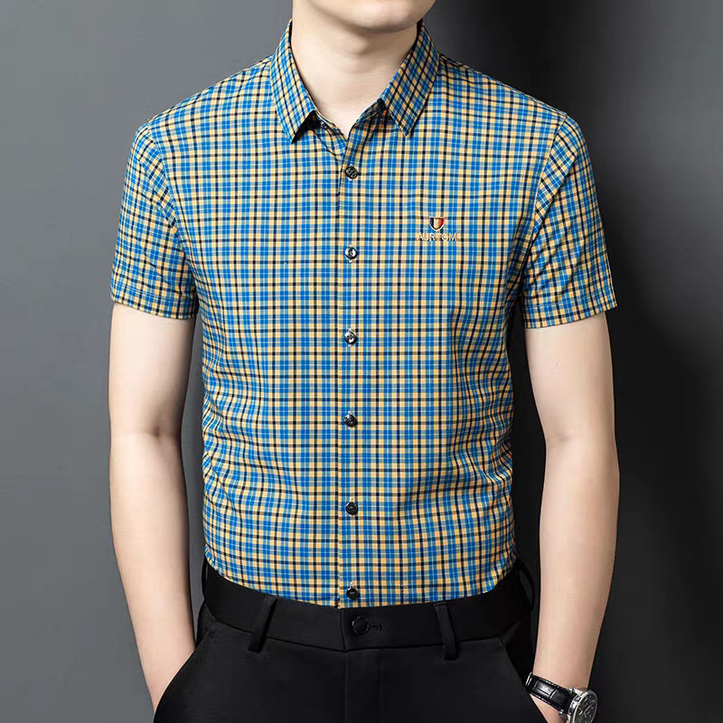 Sapphire Grid Luxe Shirt