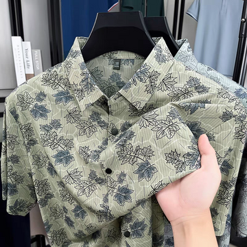 Verdant Frost Printed Shirt