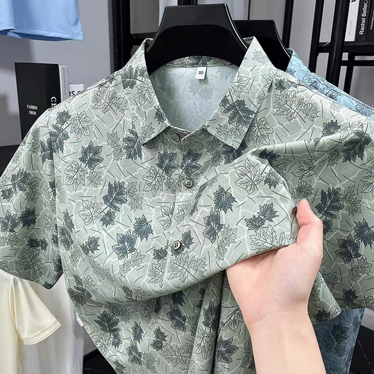 Verdant Frost Printed Shirt