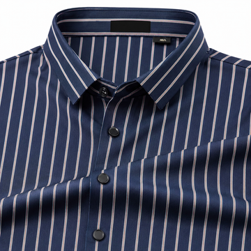 Midnight Pinstripe Axis Formal Shirt