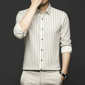 Velmora Elite Pinstripe Stripe Shirt
