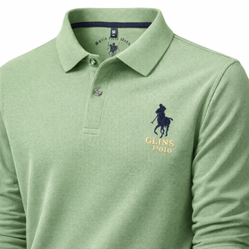 Sage Green Cavalier Crest Polo T-Shirt