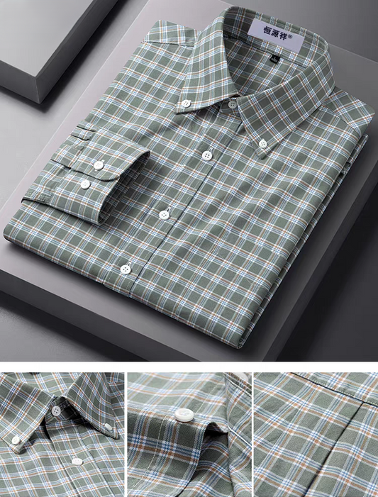 Sagewood Heritage Plaid Shirt – Timeless Checks, Modern Elegance
