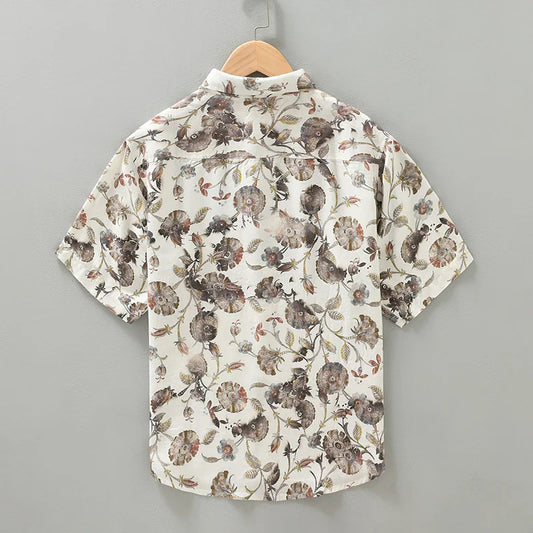 Wildflower Printed Half Sleeve Shirt